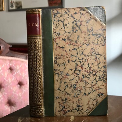 Circa 1840 The Gem, Re-Set, Edited by George Emerson - Finely Bound -image