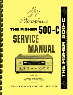Fisher 500-C 500C Receiver SERVICE MANUAL-image