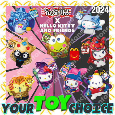 McDonald's 2024 YU-GI-OH! x HELLO KITTY & FRIENDS Sanrio Cat YOUR Toy CHOICE-image