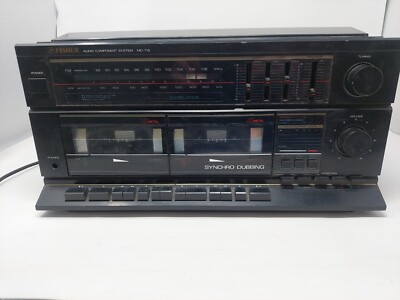 Fisher MC-715 Turntable Dual Cassette Tape Deck AM/FM Tuner PARTS/REPAIR ONLY-image