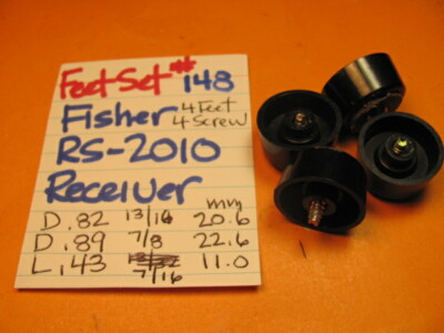 📈FEET SET #148 FISHER RS-2010 STEREO RECEIVER-image