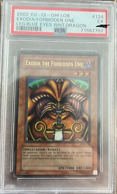 PSA 5 Yugioh! Exodia The Forbidden One MC1-EN001 Limited Edition PSA 5 EXCELLENT-image