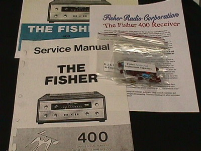 Fisher Model 400 Vacuum Tube Receiver restoration Kit Now with FULL COLOR PHOTOS-image