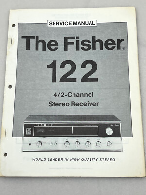 Fisher Model 122 Original Service Manual Free Shipping-image