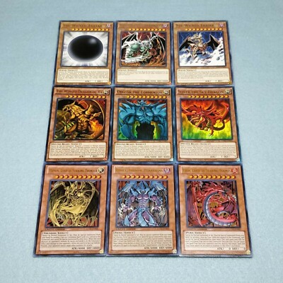 Yu-Gi-Oh! Egyptian God + Sacred Beasts + Wicked God 9 Card Set Slif + Bonus-image