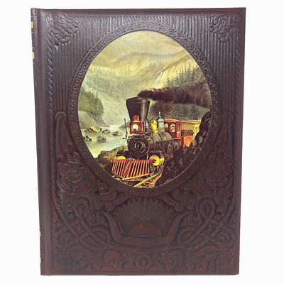 1973 THE OLD WEST Vol 5: THE RAILROADERS Time-Life Books Series Set FAUX LEATHER-image