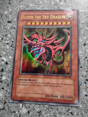 Yugioh Slifer The Sky Dragon GB1-001 Secret Rare-image