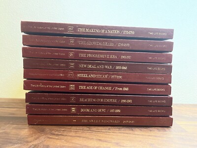 The Life History of the United States Series Lot Of 9 Books-image