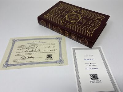 Signed Spindrift Easton Press Leather Bound Allen M. Steele 1st Ed COA-image
