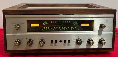 Vintage  Fisher 500C FM  Stereo Receiver With Custom Made Cabinet-image