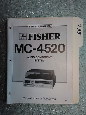 Fisher MC-4520 service manual original repair book stereo receiver turntable-image