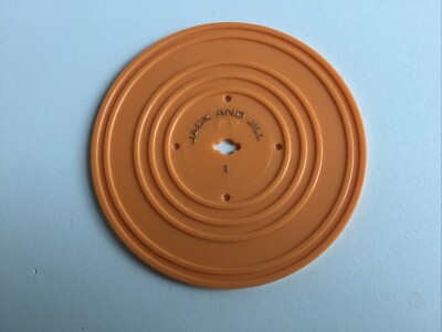 Fisher Price Record Player Replacement Record Orange Jack & Jill / Humpty Dumpty-image