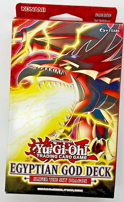 2020 Yu Gi Oh! Egyptian God Deck, Slifer The Sky Dragon (40 Cards)-image