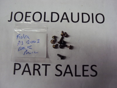 Fisher RS 2003 Original Back Panel Screws. Parting Out RS 2003 Receiver-image