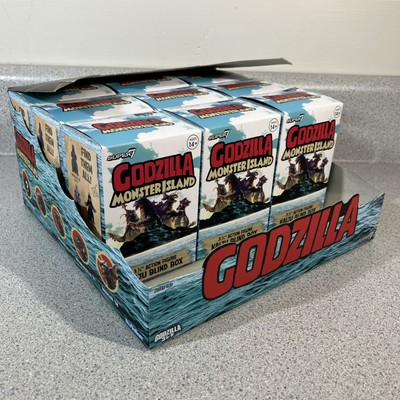 Super 7 Godzilla Monster Island 3.75” Kaiju Blind Box Case Of 9 Store Display-image