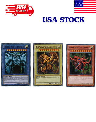 Yu Gi Oh Legendary Collection Ultra Rare God Card Set - Free Shipping-image