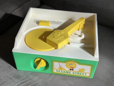 Vintage Sesame Street Music Box Record Player-image