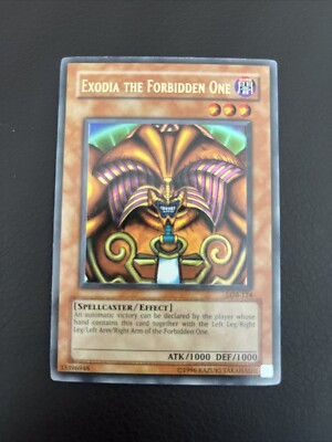 Yu-Gi-Oh! TCG Exodia the Forbidden One- Head- MINT RARE- Centered -   LOB-124-image