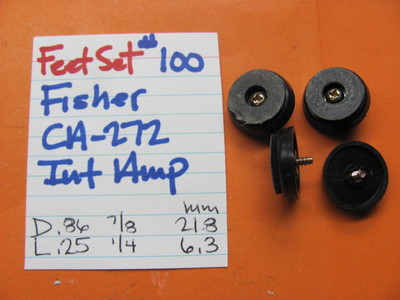 📈FEET SET #100 FISHER CA-272 INTEGRATED AMPLIFIER-image