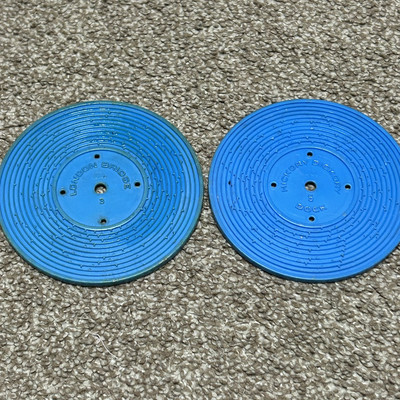 Pair Of Vintage Fisher Price Records Music Box Record Player See Pics For 4 Song-image