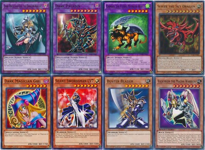 Yugioh Yami Yugi Complete Deck - Dark Magician Slifer the Sky Dragon Girl - NM-image