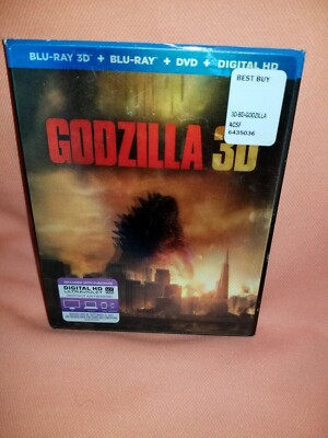 Godzilla 3D SEALED Blu-Ray Lenticular Slipcover  2014-image