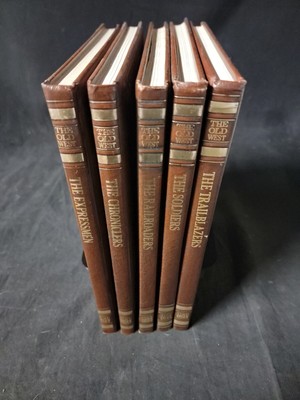 THE OLD WEST Series Time Life Classics Hardcover Leatherette Books - Lot Of 5-image
