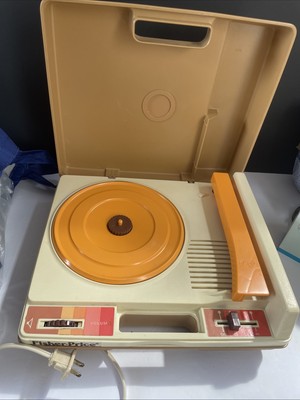 Vintage 1978 Fisher-Price Record Player Portable Phonograph #825 WORKS!! 33 & 45-image