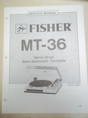 Fisher Service/Repair Manual~MT-36 Turntable-image
