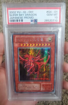 Yu-Gi-Oh! 2000 OCG Gameboy Promo G4-01 Slifer The Sky Dragon Secret Rare PSA 10-image