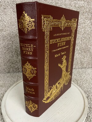 Mark Twain Adventures Of Huckleberry Finn Easton Press Leather Bound-image