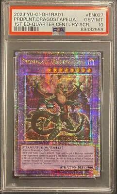2023 PSA 10 YUGIOH 25TH STARLIGHT QUARTER CENTURY PREDAPLANT DRAGOSTAPELIA 💫-image