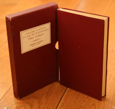 Vicar of Wakefield by Oliver Goldsmith Collins Classics Leather 1954 w/ Slipcase-image