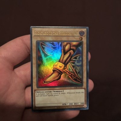 Yugioh Right Leg of the Forbidden One LOB-EN120 Exodia Ultra Rare Pack Fresh! NM-image