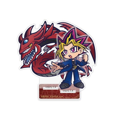 Yu-Gi-Oh! Dark Yami Yugi & Slifer the Sky Dragon Acrylic Stand Within 14cm-image