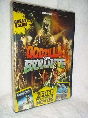 Godzilla Vs. Biollante + 2 BONUS MOVIES (DVD, 2014) Kazuki Ohmori OOP kaiju -image