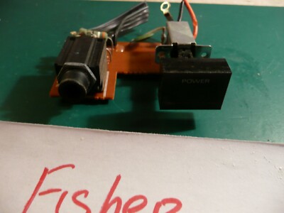 Fisher RS-881R Receiver Replacement Parts Power Button Headphones Input-image