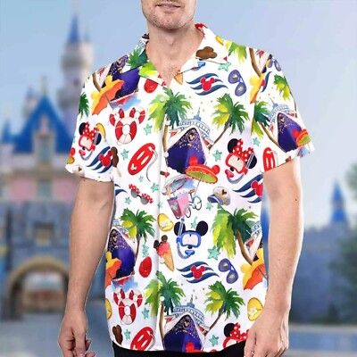 Mickey Mouse & Friends Cruises Summer Vacation Trip Hawaiian Shirt -image