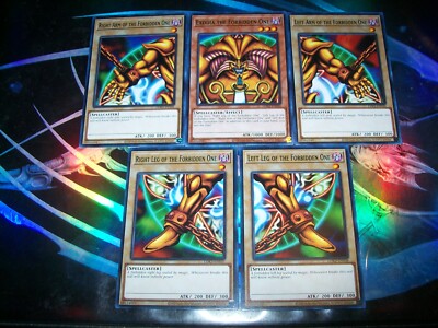 Exodia the Forbidden One Full 5 Card Set Unlimited Edition Common LDK2 Yu-Gi-Oh!-image