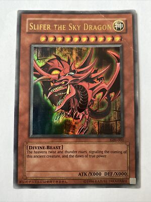 Slifer The Sky Dragon Ultra Rare Gbi-001 Worn-image