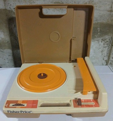Vintage 1978 Fisher-Price Record Player Portable Phonograph #825 Works - 33 & 45-image