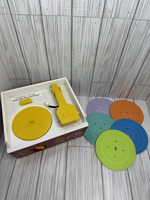 Fisher Price Music Box Kid Record Player 5 Records 2014 Tested & Working-image