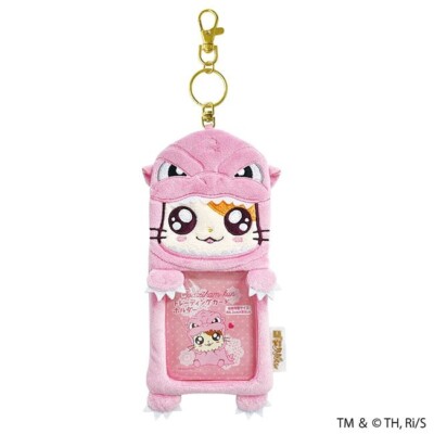 Godzilla Godzi Ham-Kun Trading Card Case Boa Pink Japan NEW-image