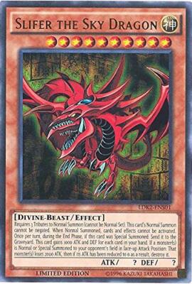 Yugioh 1st Ed Slifer the Sky Dragon LDK2-ENS01 Ultra Rare 1st Edition Legendary -image