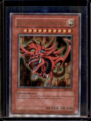 Yu-Gi-Oh Slifer The Sky Dragon GBI-001 Holo Ultra Rare -Heavy Played #12-image