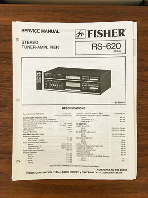 Fisher RS-620 Receiver Service Manual *Original*-image