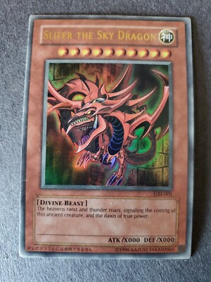 Yu-Gi-Oh SLIFER THE SKY DRAGON GBI-001 Ultra Rare Foil - LP -Free S/H in US-image