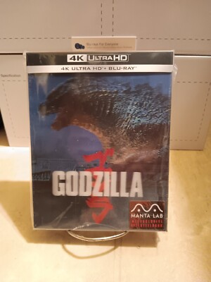 Godzilla 4K Double Lenticular B SteelBook Blu-ray [2014] MANTA LAB ShipsNextDay-image
