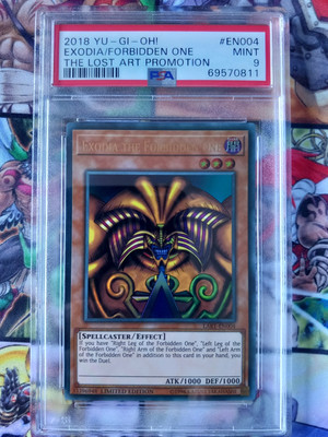 PSA 9 Yugioh Exodia the Forbidden One LART-EN004 Ultra Rare MINT 2018-image