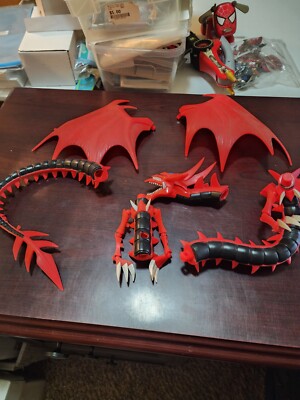 Mattel Yu-Gi-Oh Slifer the Sky Dragon figure, Mostly complete, Nice!-image